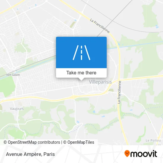 Avenue Ampère map