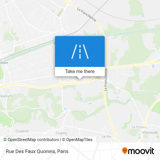 Rue Des Faux Quonins map