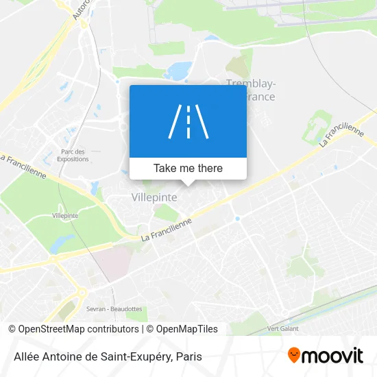 Allée Antoine de Saint-Exupéry map