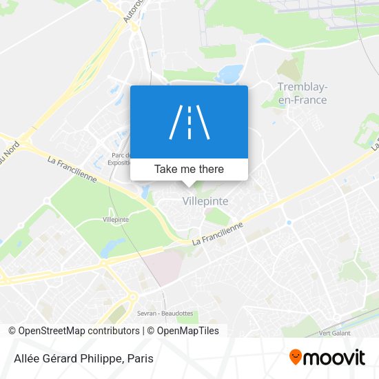 Allée Gérard Philippe map
