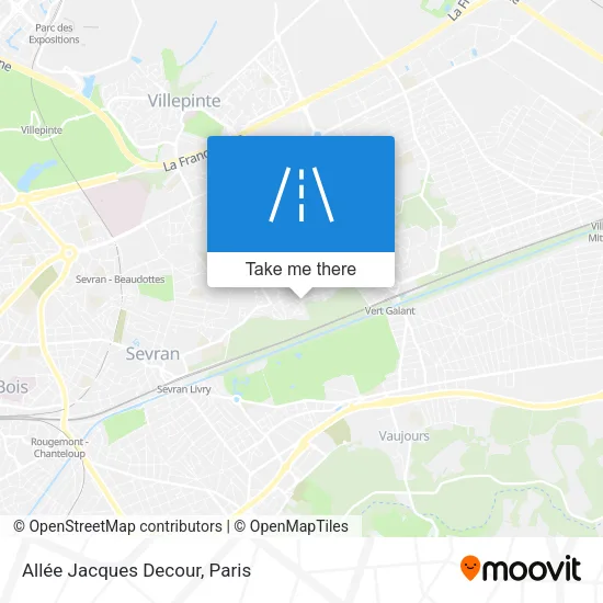 Allée Jacques Decour map