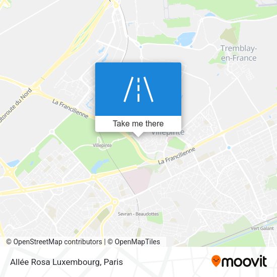 Allée Rosa Luxembourg map