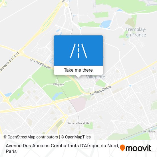 Avenue Des Anciens Combattants D'Afrique du Nord map