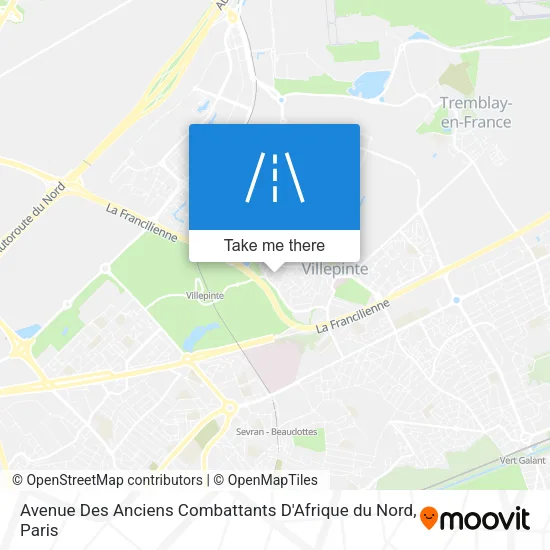 Avenue Des Anciens Combattants D'Afrique du Nord map