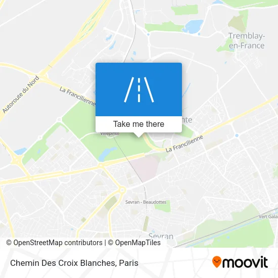 Chemin Des Croix Blanches map