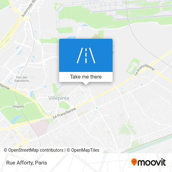 Rue Afforty map