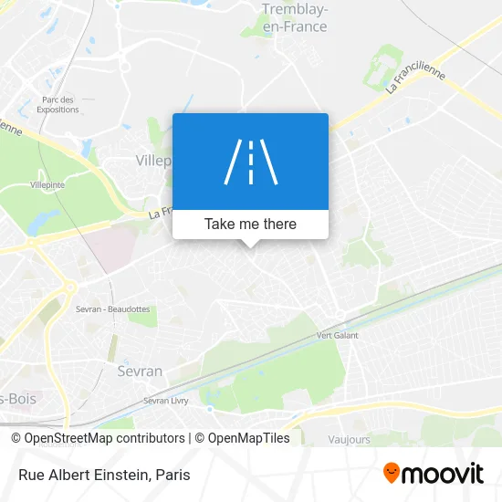 Rue Albert Einstein map
