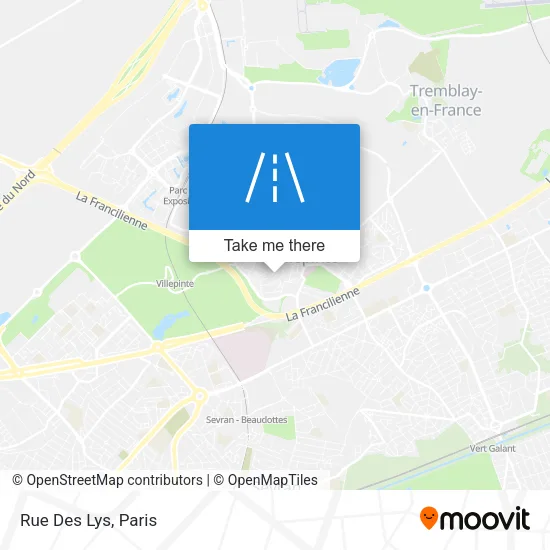 Rue Des Lys map