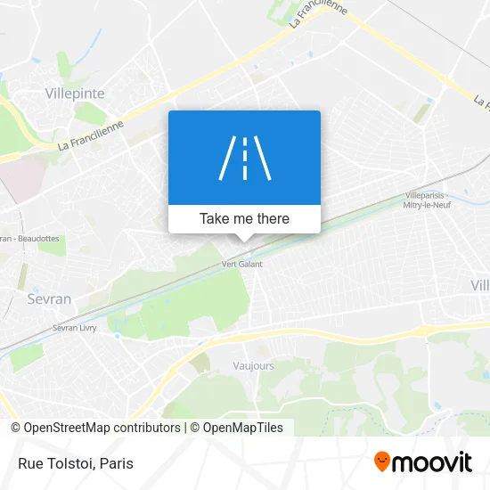 Rue Tolstoi map