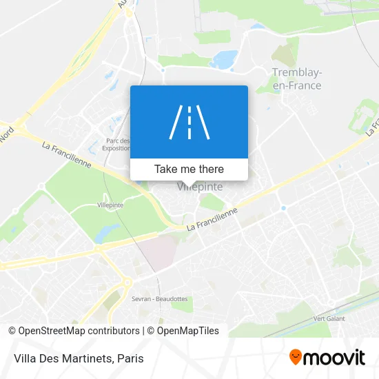Villa Des Martinets map