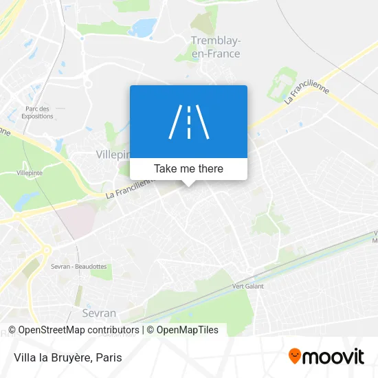 Villa la Bruyère map