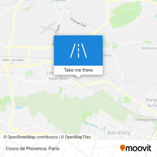 Cours de Provence map