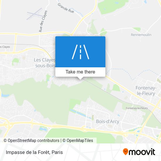 Impasse de la Forêt map