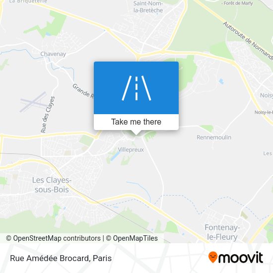 Rue Amédée Brocard map