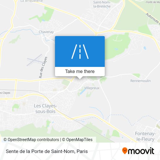 Sente de la Porte de Saint-Nom map