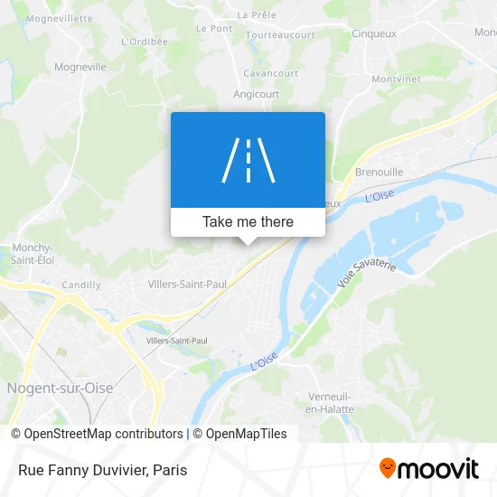 Rue Fanny Duvivier map