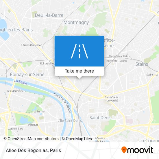 Allée Des Bégonias map