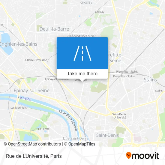 Rue de L'Université map