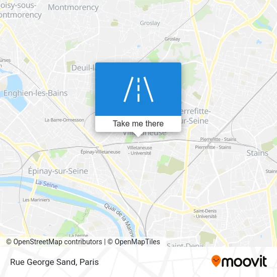 Rue George Sand map