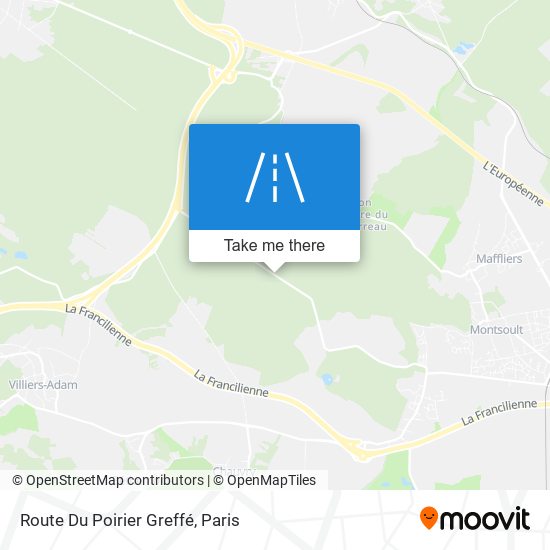 Route Du Poirier Greffé map