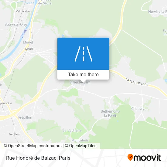 Rue Honoré de Balzac map