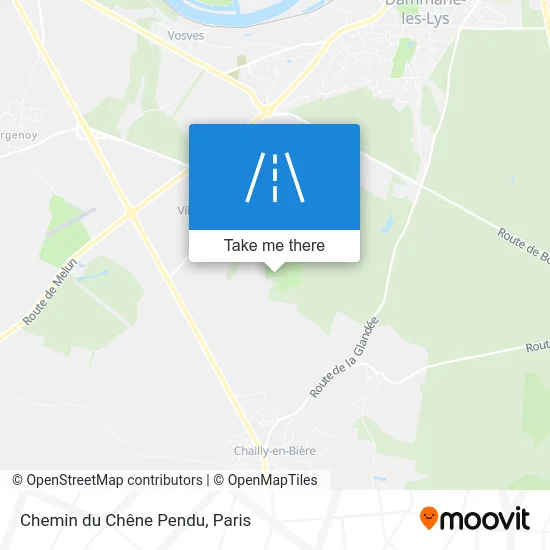 Chemin du Chêne Pendu map