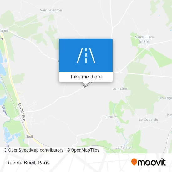 Rue de Bueil map