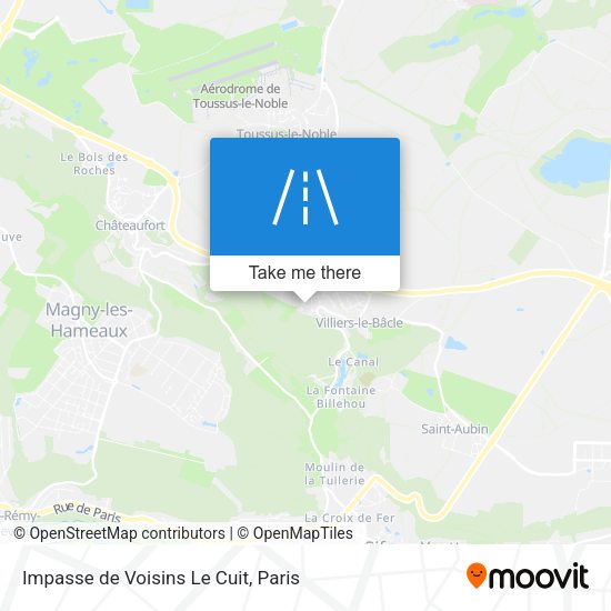 Impasse de Voisins Le Cuit map
