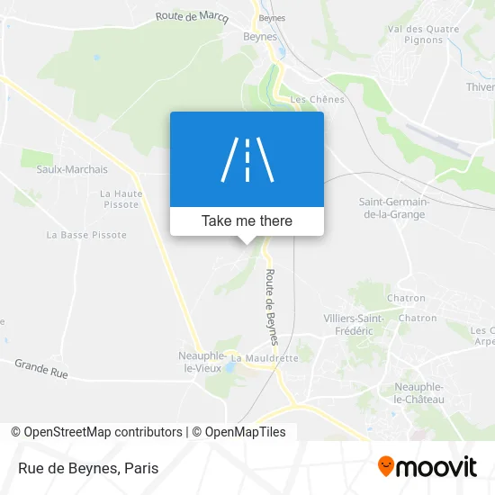 Rue de Beynes map