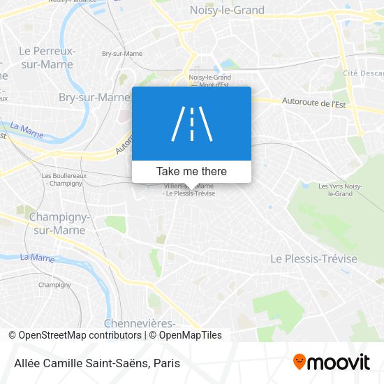 Allée Camille Saint-Saëns map