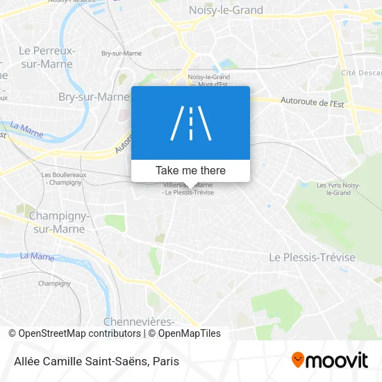 Allée Camille Saint-Saëns map