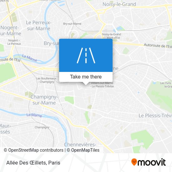 Allée Des Œillets map