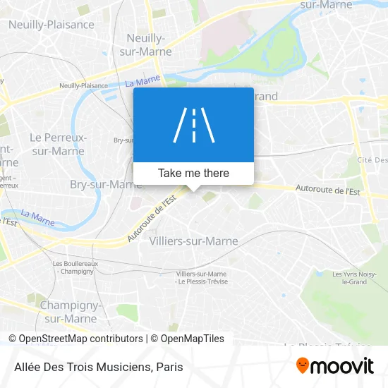 Allée Des Trois Musiciens map