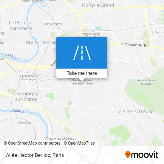 Allée Hector Berlioz map