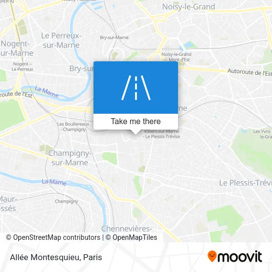 Allée Montesquieu map