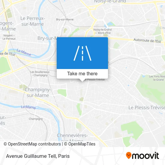 Avenue Guillaume Tell map