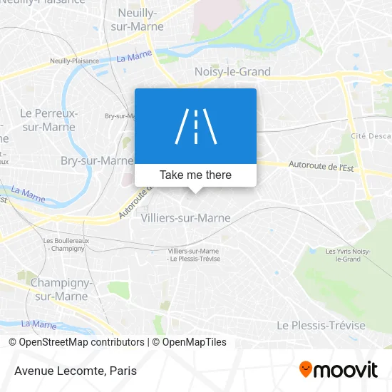 Avenue Lecomte map