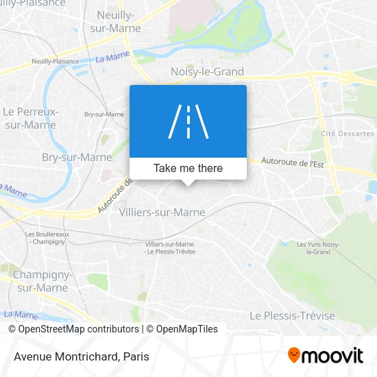 Avenue Montrichard map