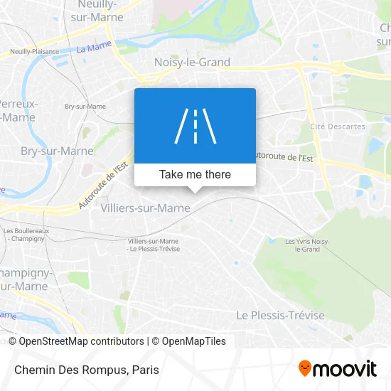 Chemin Des Rompus map