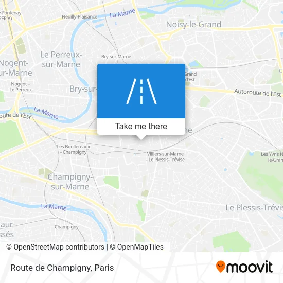 Route de Champigny map