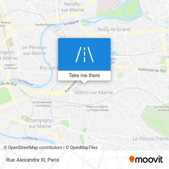 Rue Alexandre III map
