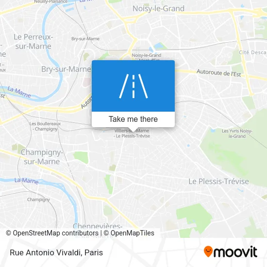Rue Antonio Vivaldi map