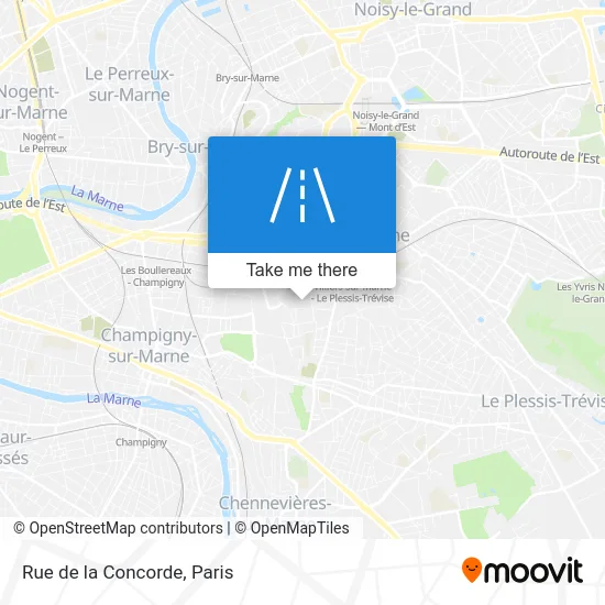 Mapa Rue de la Concorde