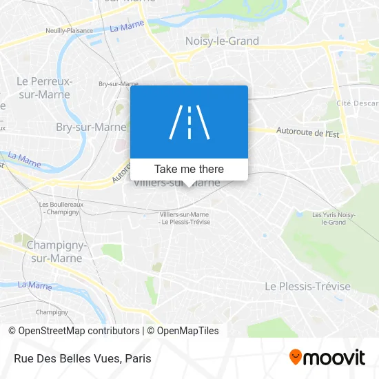 Rue Des Belles Vues map