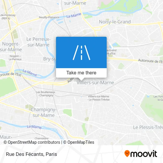 Rue Des Fécants map