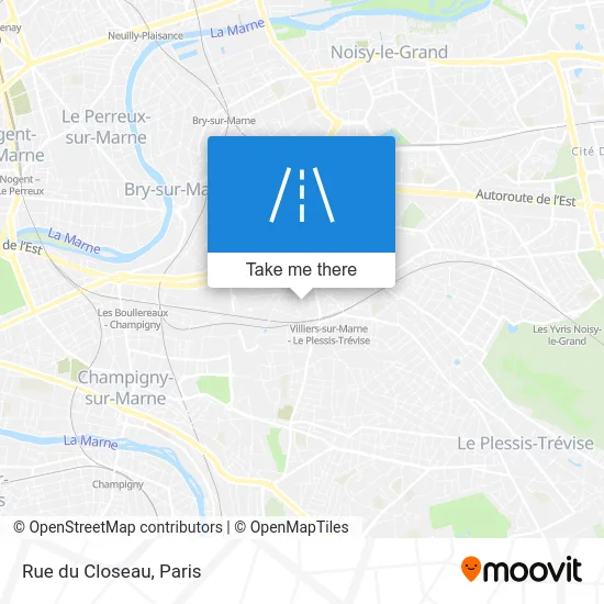 Rue du Closeau map