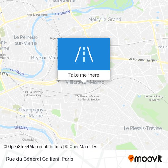 Rue du Général Gallieni map