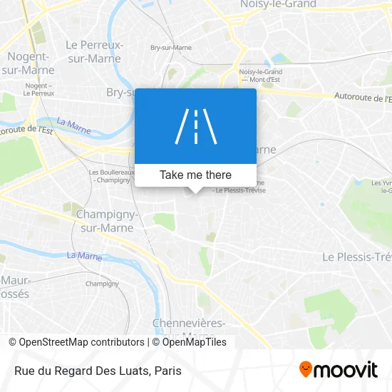 Rue du Regard Des Luats map