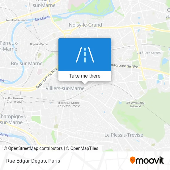 Rue Edgar Degas map