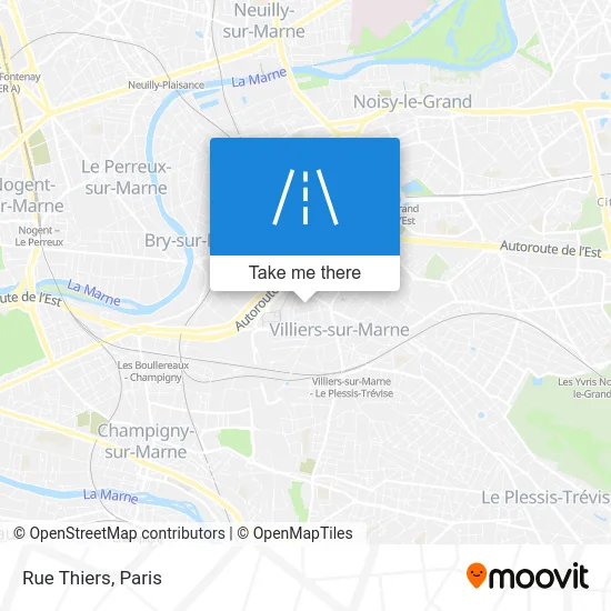 Rue Thiers map